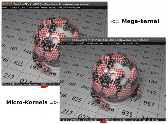 Speed increases from 0.84M to 3.07M samples/sec